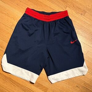 Nike Dark Blue Shorts with Red and White Accents